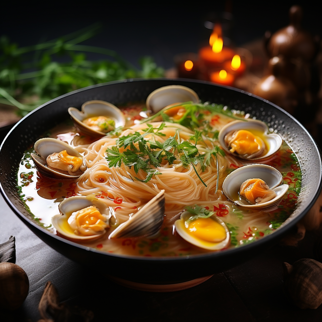 Rezept für Ramen mit Venusmuscheln