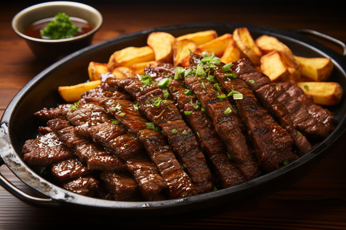Rezept für Nikujaga (Rindfleisch mit frittierten Kartoffeln)
