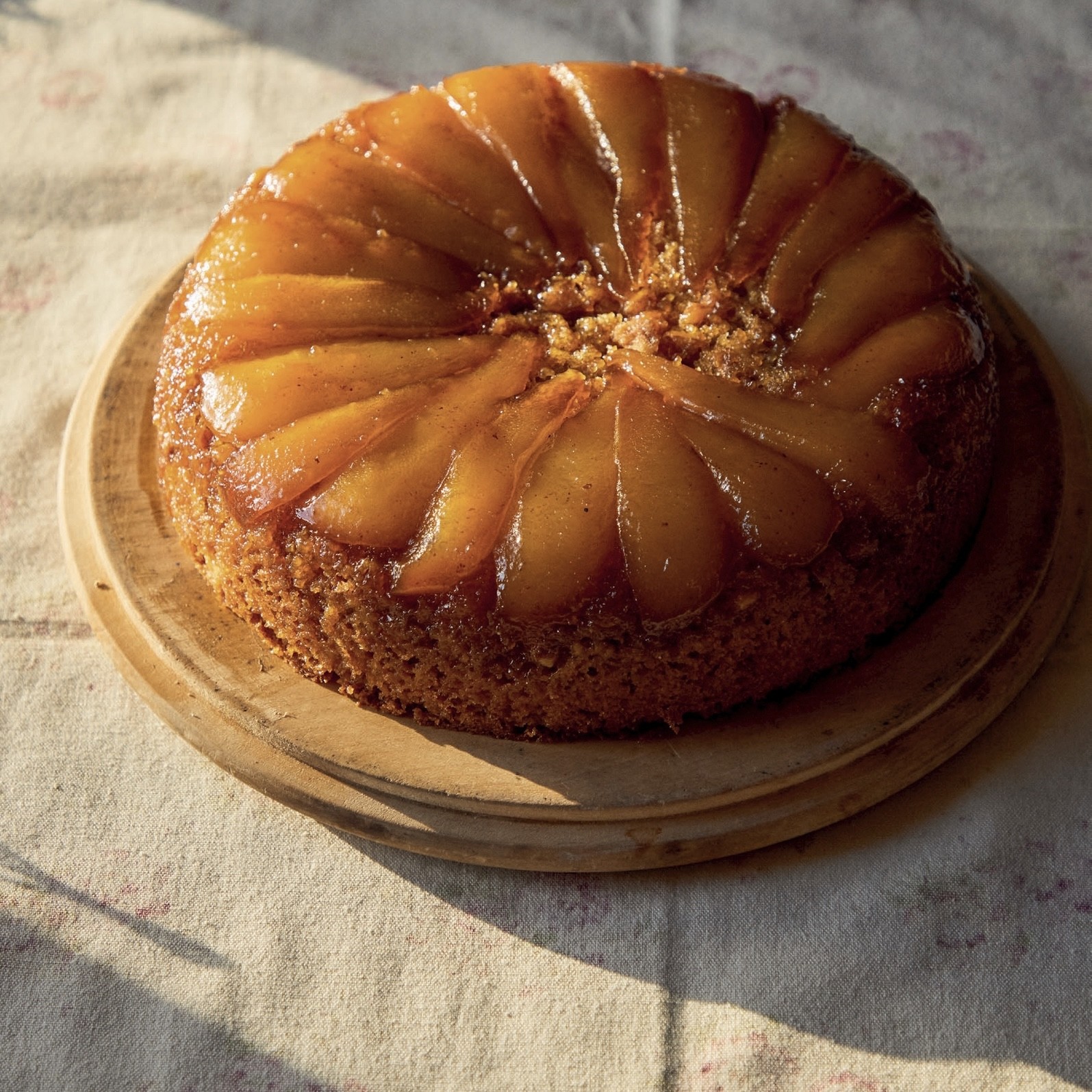 Image of Pear & Walnut Upside-Down Cake