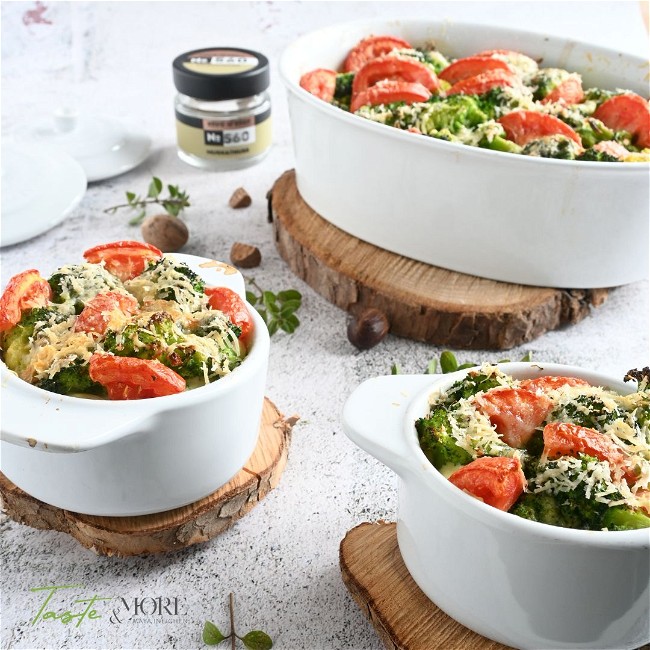Image of Herzhaftes Broccoli-Tomaten Clafoutis