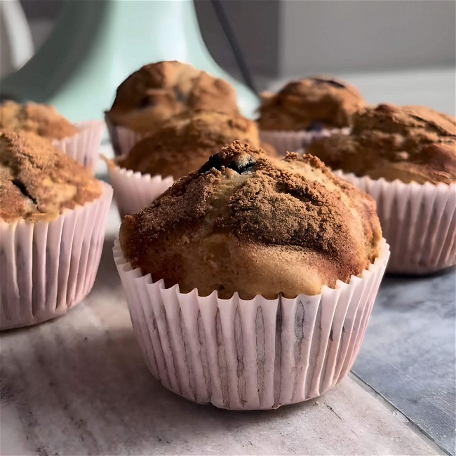 Image of Erin's Maple Cinnamon Blueberry Muffins