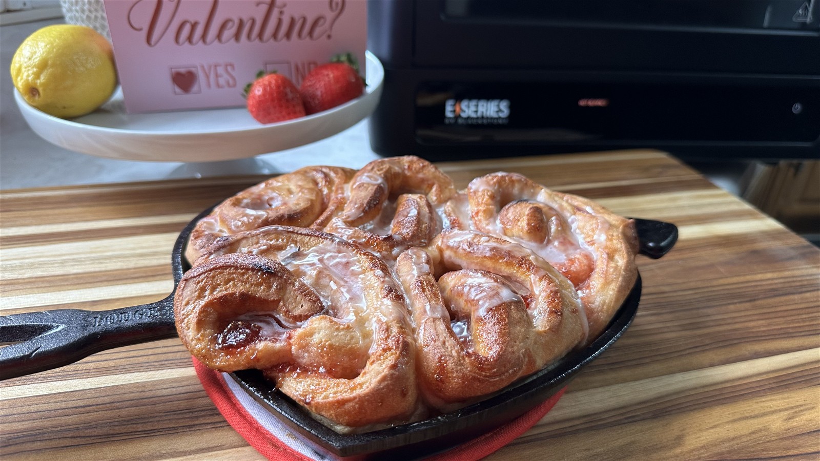 Image of Strawberry Rolls with Lemon Icing