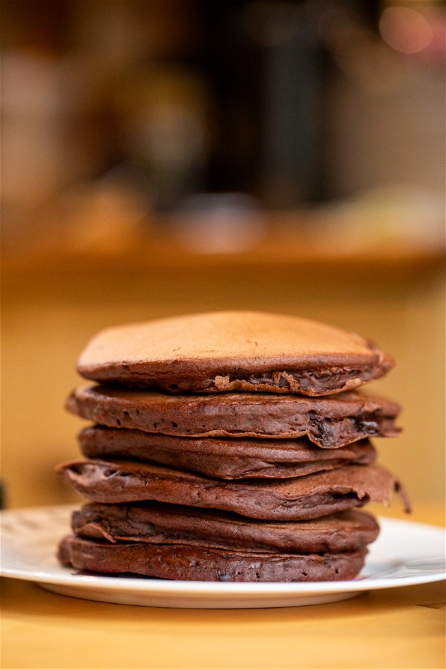 Image of Vegan Chocolate Pancakes
