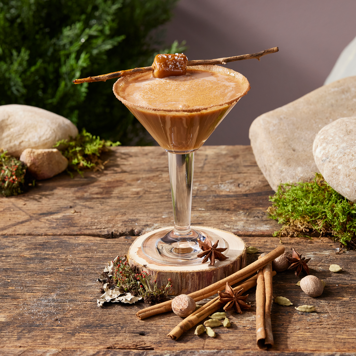 Salted Rum-chai-ta Martini