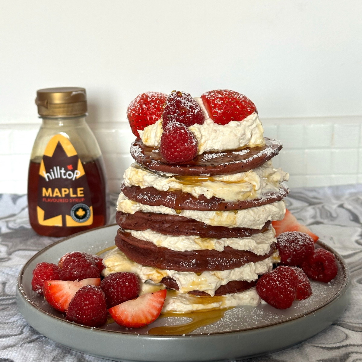 Red Velvet Pancakes
