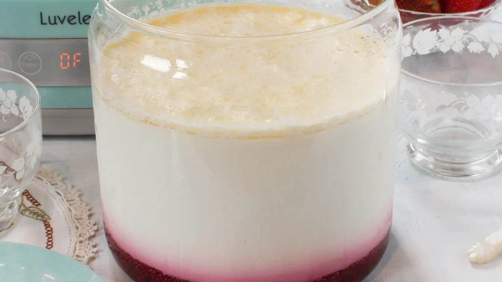 Image of Homemade cultured chia jam yoghurt
