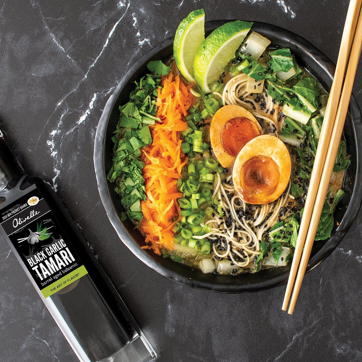 Umami Ramen With Tamari Marinated Eggs