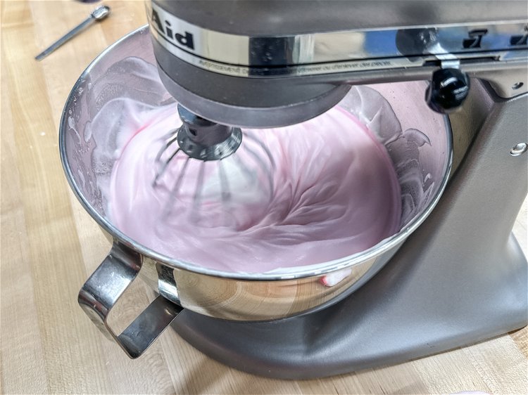 Image of Add 1-2 drops of Ann Clark Gel Food Coloring in the color of your choice, and add the vanilla extract. Mix on medium until just combined.
