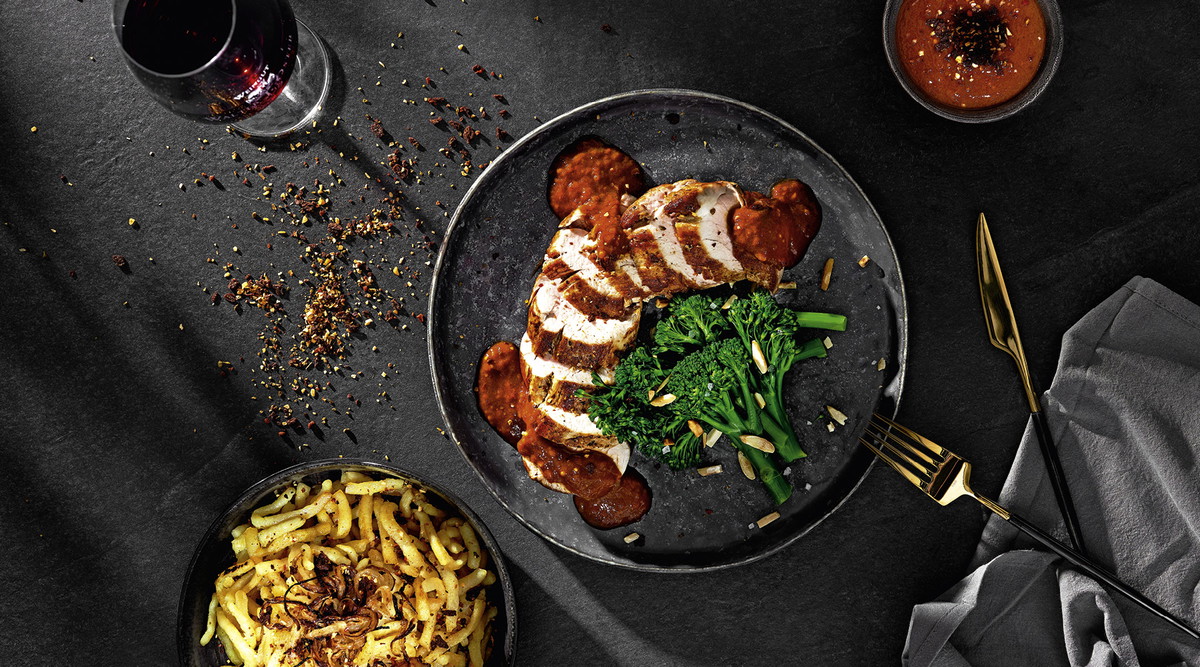 Schweinefilet mit Spätzle