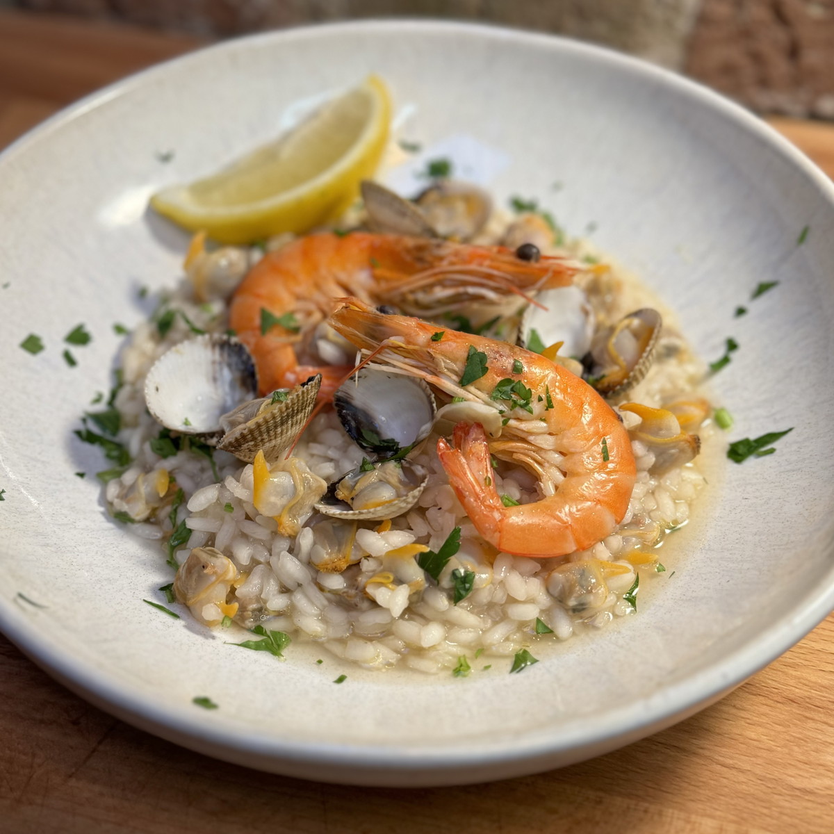 Seafood risotto