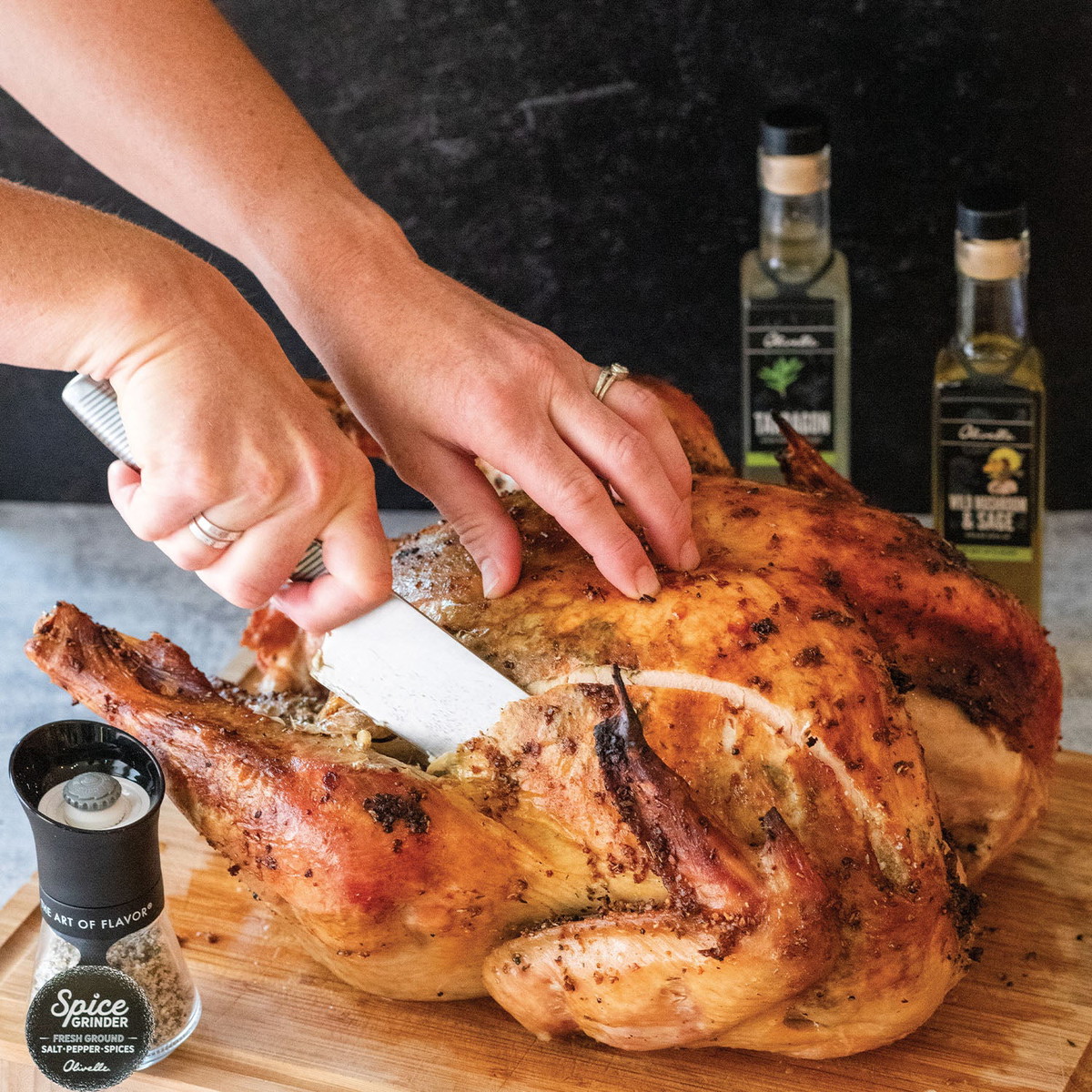 Brown Sugar Brined Turkey With Zesty Pan Sauce