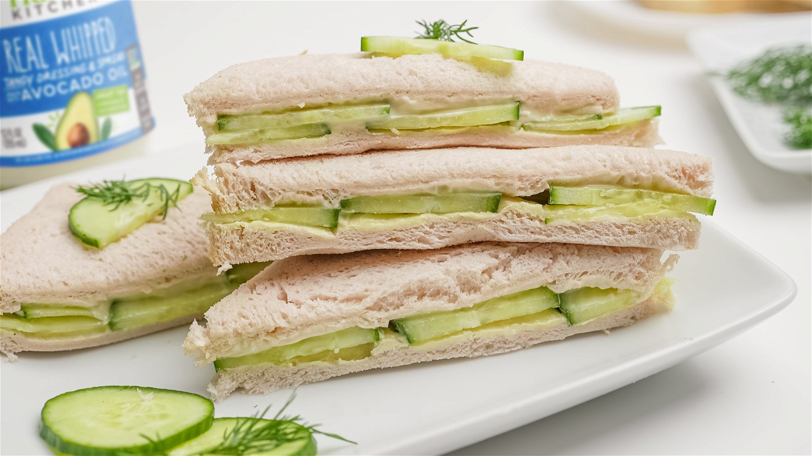 Image of Crustless Cucumber Sandwiches