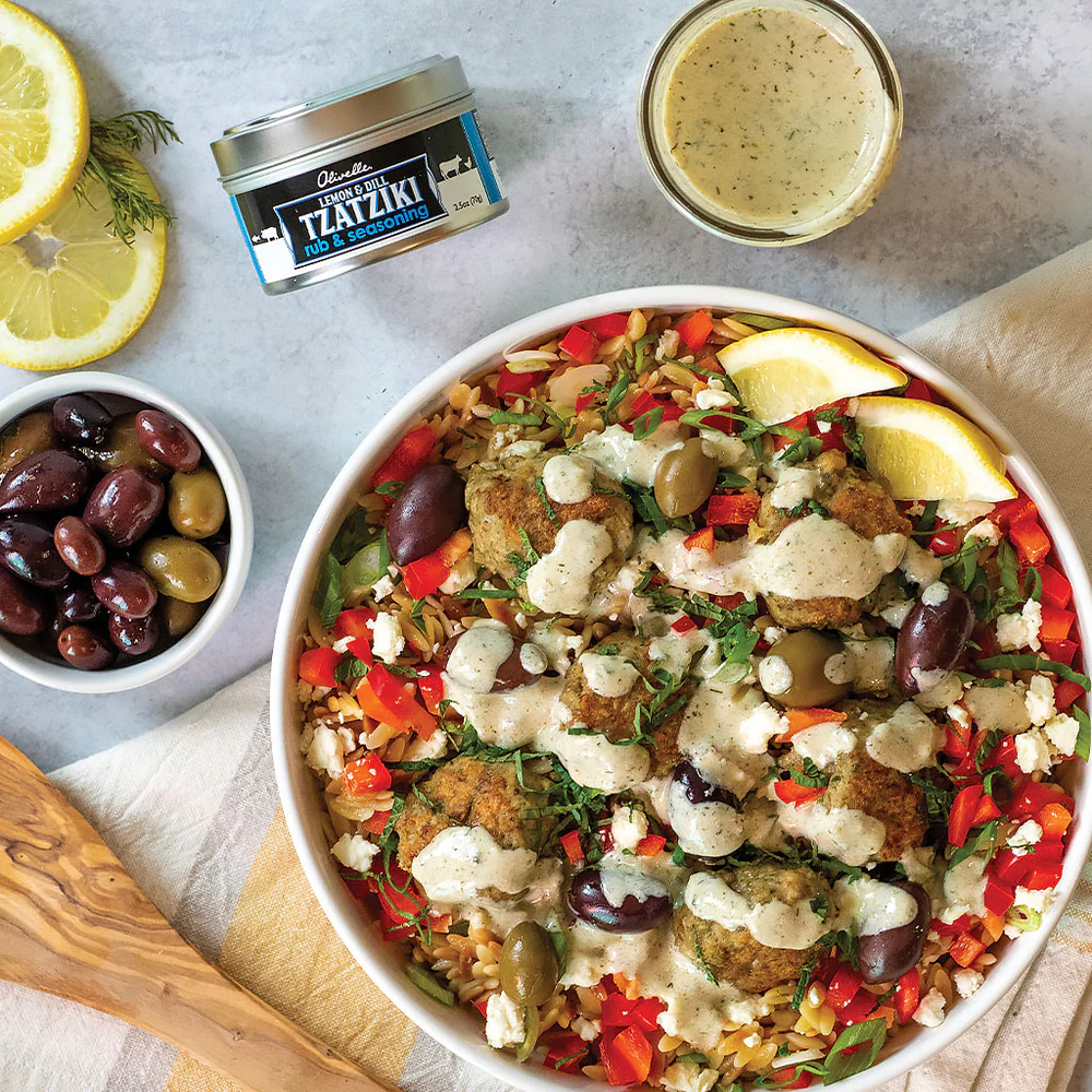Greek Orzo Bowl