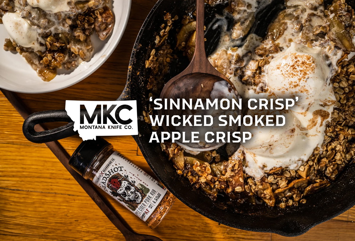 ‘Sinnamon Crisp’ Wicked Smoked Apple Crisp