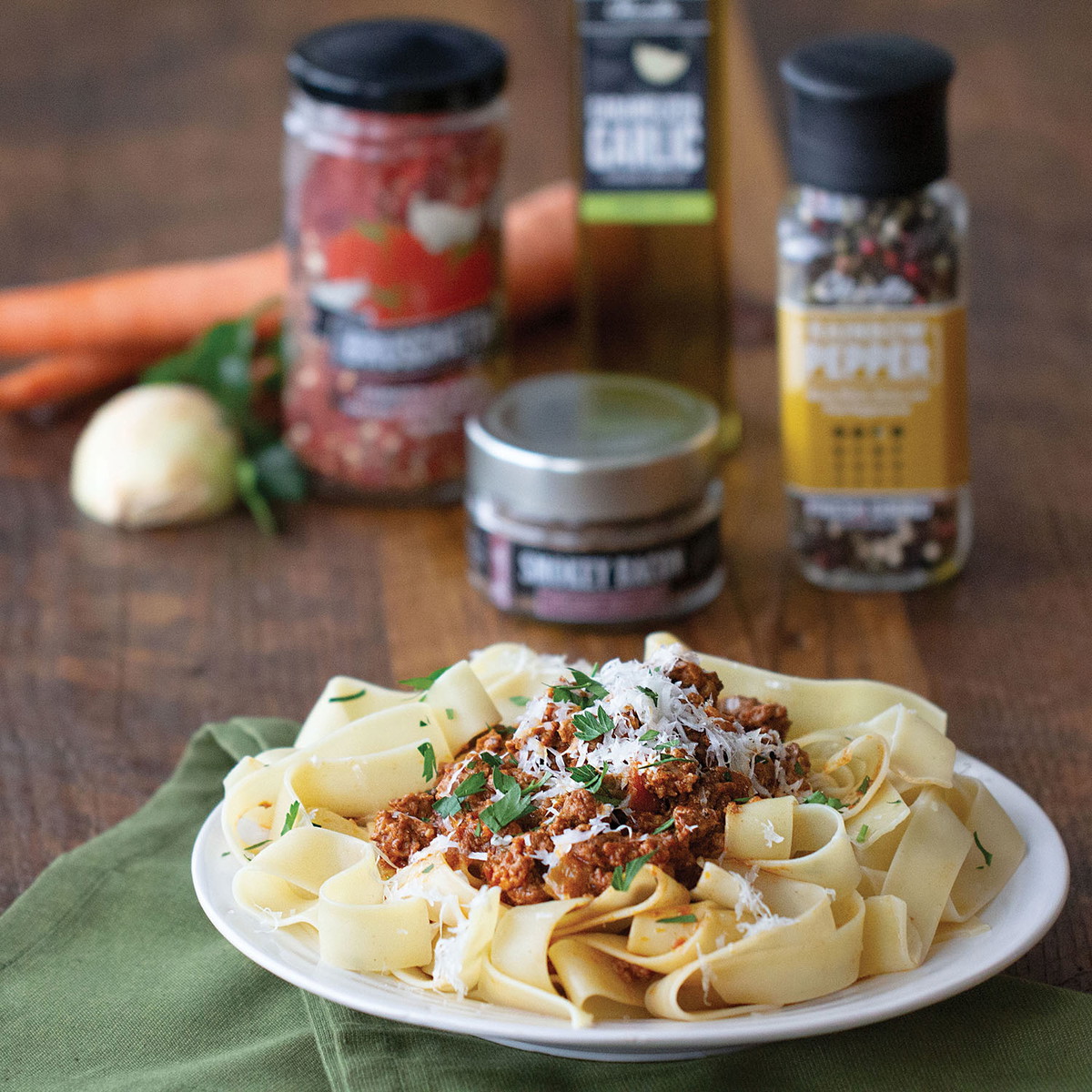 Pappardelle With Bolognese Sauce