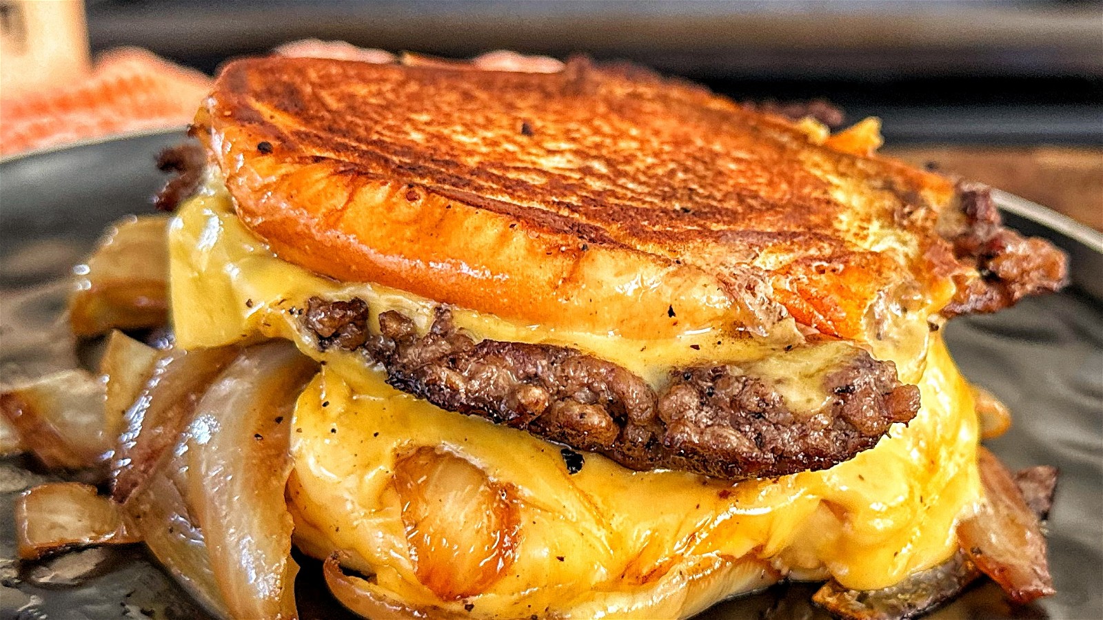 Image of  Five Guys Copycat Grilled Cheese Cheeseburger