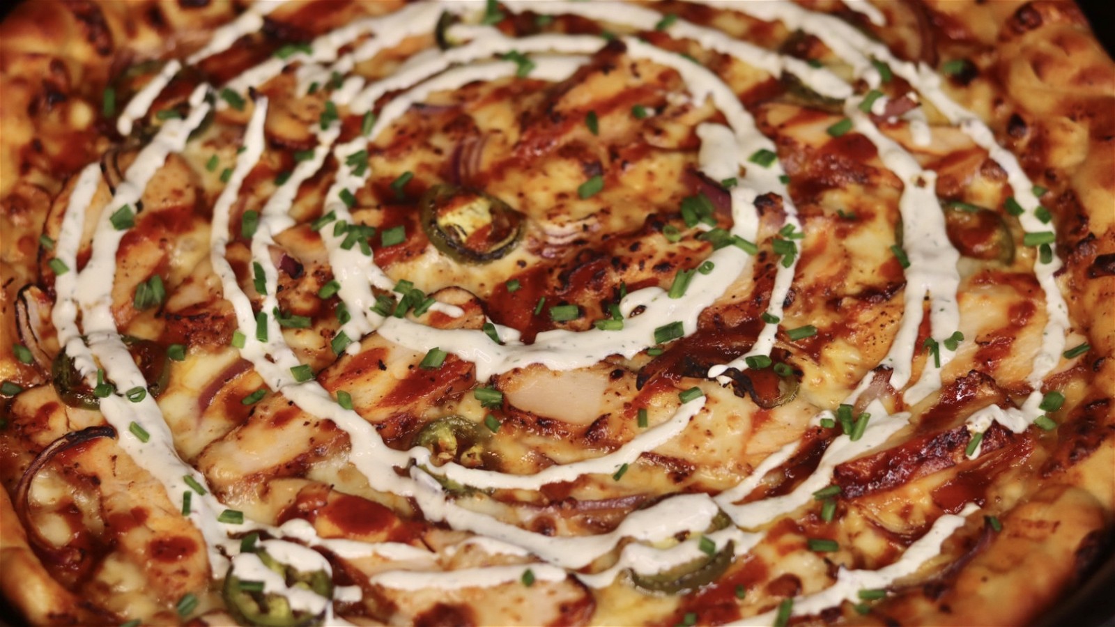 Image of Cast Iron BBQ Chicken Pizza Recipe