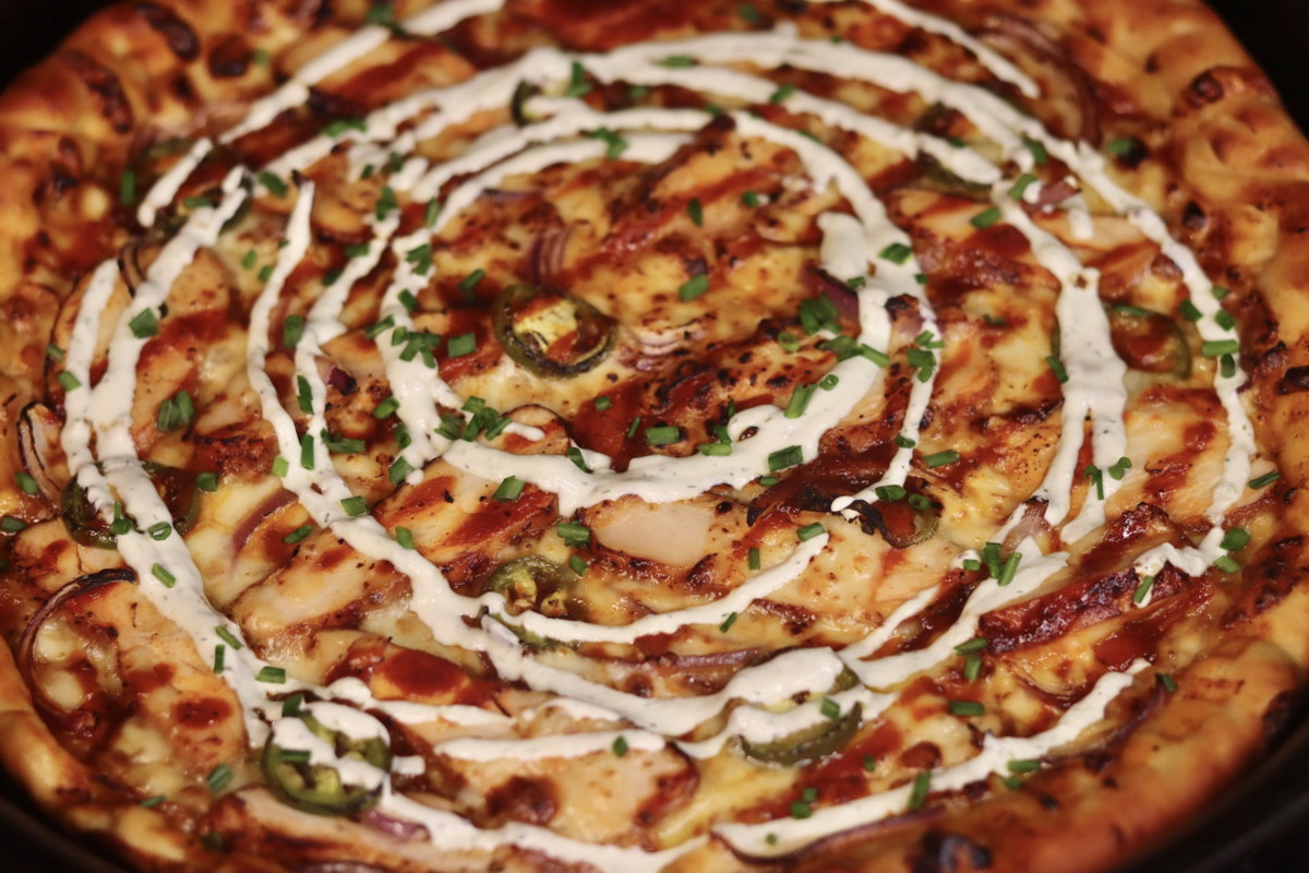 Cast Iron BBQ Chicken Pizza Recipe