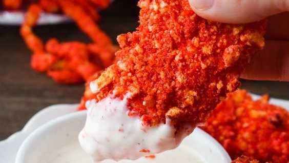 Image of Chicken Cheetos Fingers with Tartare Sauce