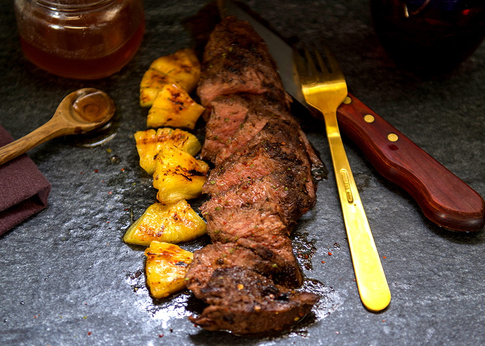 Grilled Jerk Bison Steak