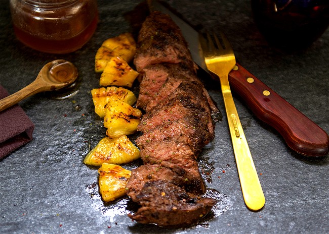 Image of Grilled Jerk Terres Major Filet with Grilled Pineapple