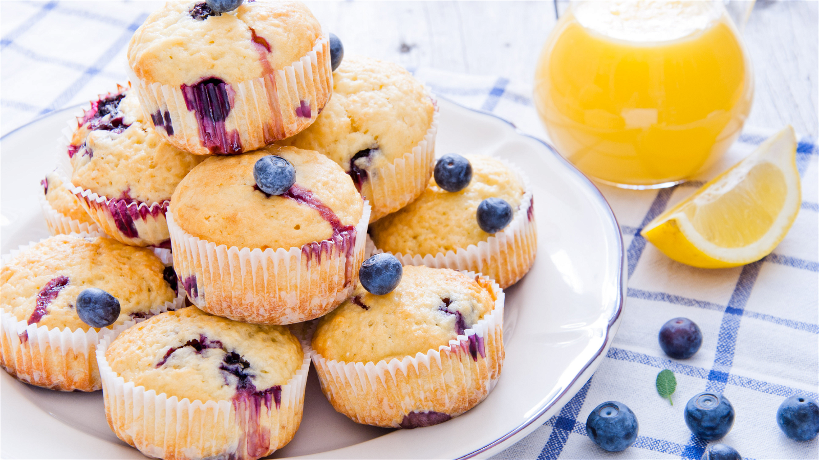 Image of Lemon Blueberry Muffins Recipe