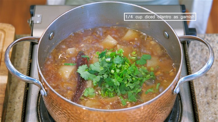 Image of Add diced cilantro and serve.