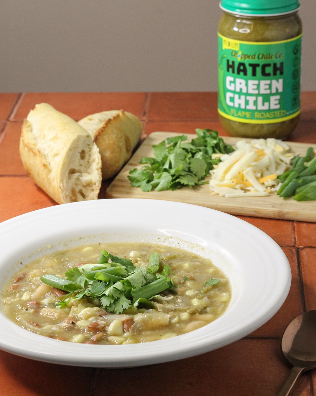 Vegetarian Hatch Green Chile & White Bean Chili