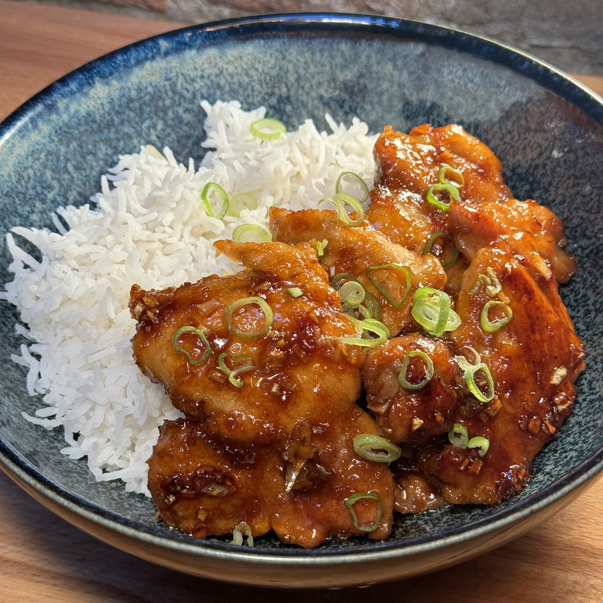 Honey garlic chicken
