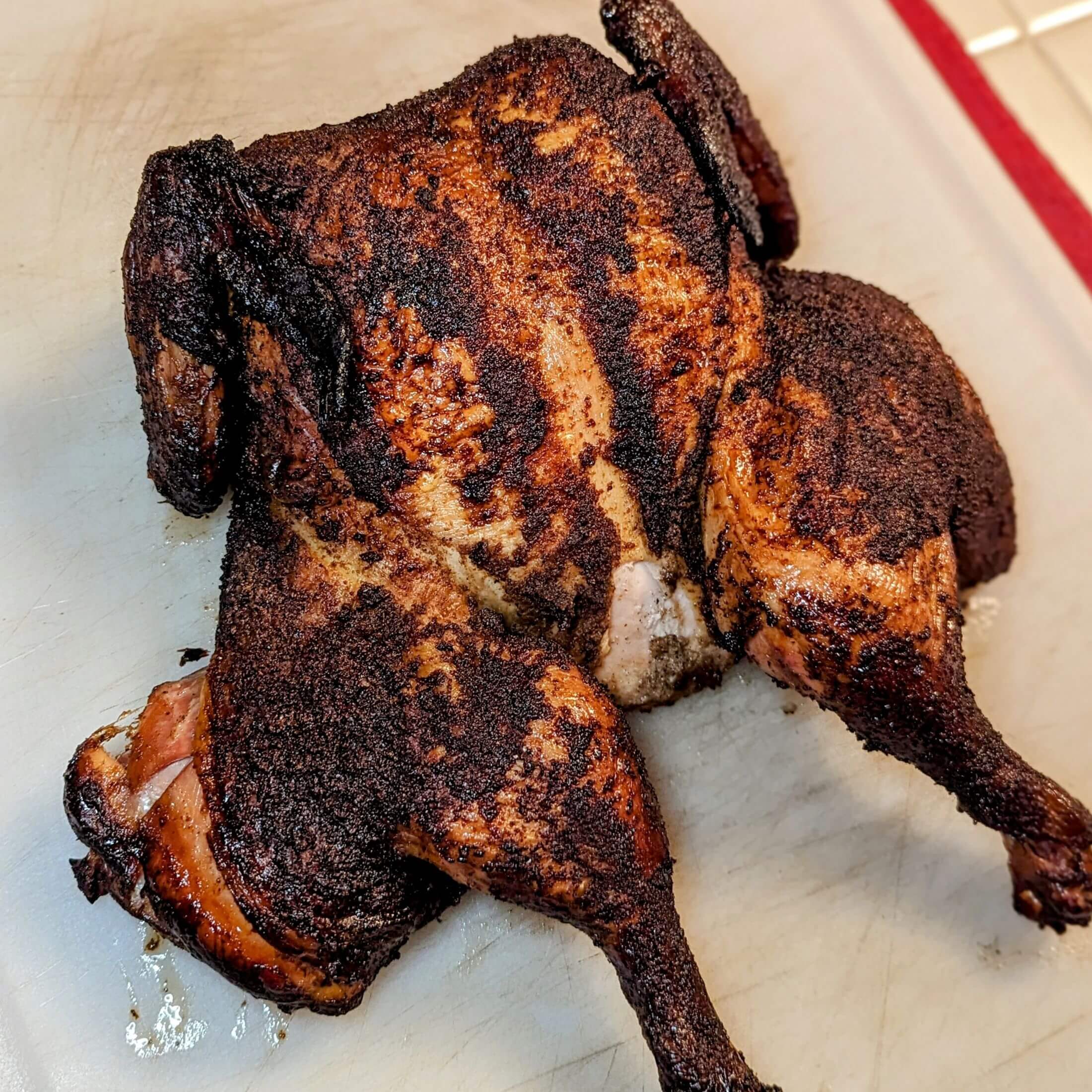Image of Preheat your grill to 350° and cook the chicken over...