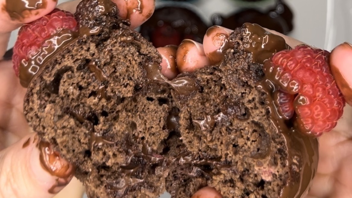 Image of Chocolate Raspberry Protein Muffins