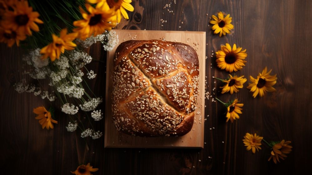 Image of Brot backen in der Heißluftfritteuse