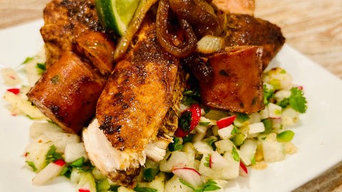Image of Chipotle Seared Chicken Breast with Jicama Salad