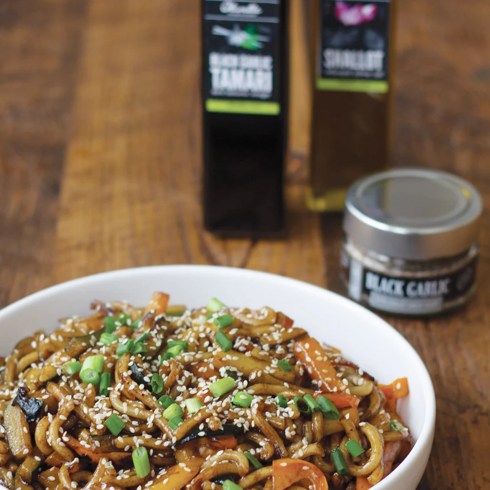 Black Garlic Umami Noodles