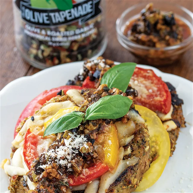 Image of Mediterranean Eggplant & Tomato Stack