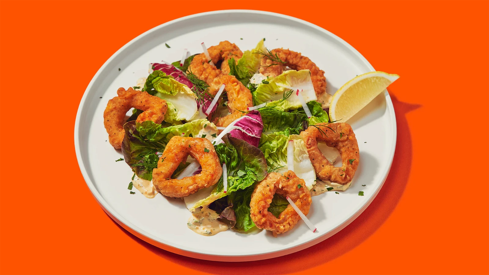 Image of Boldly Fried Calamari* Ring Salad