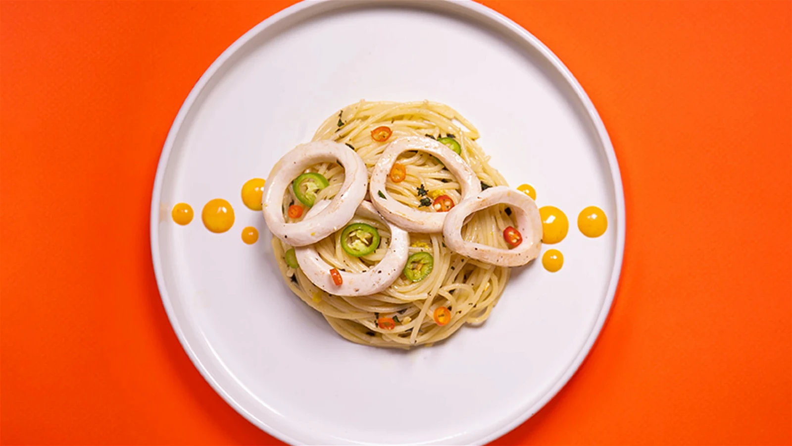 Image of Boldly Calamari* Mint Chimichurri Pasta