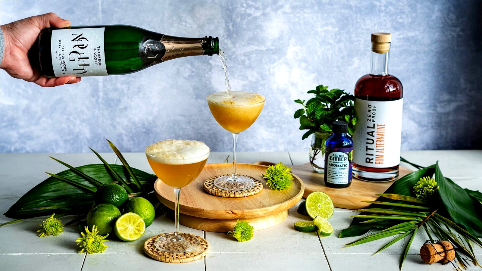 Image of Old Cuban (Non-Alcoholic Cocktail Recipe)
