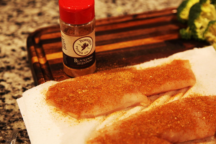 Image of Add a pat or two of butter to a hot cast iron skillet and once that all bubbles up and is starting to turn brown add the fish with the seasoned side down to the butter in the skillet. You’ll...