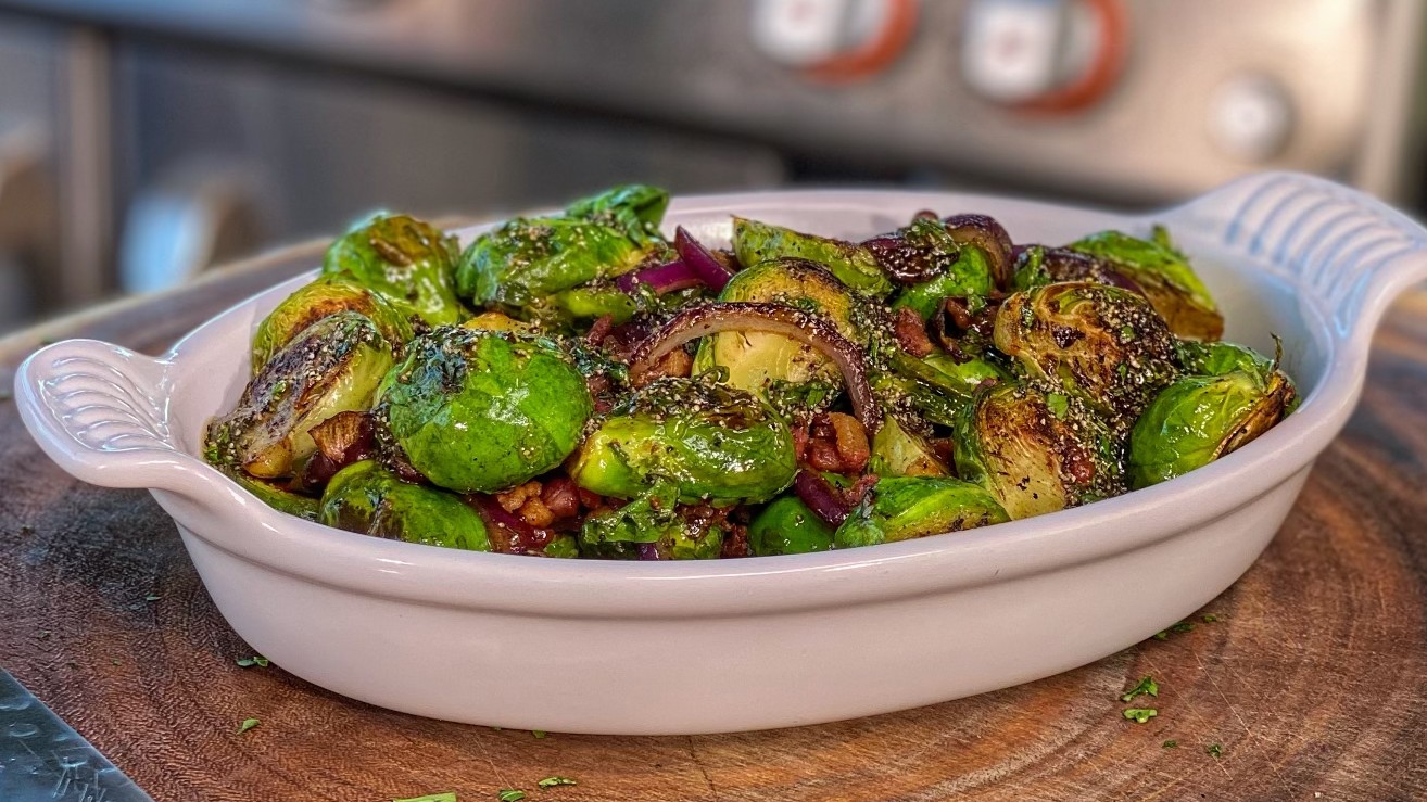 Image of Black Pepper Honey Brussels Sprouts