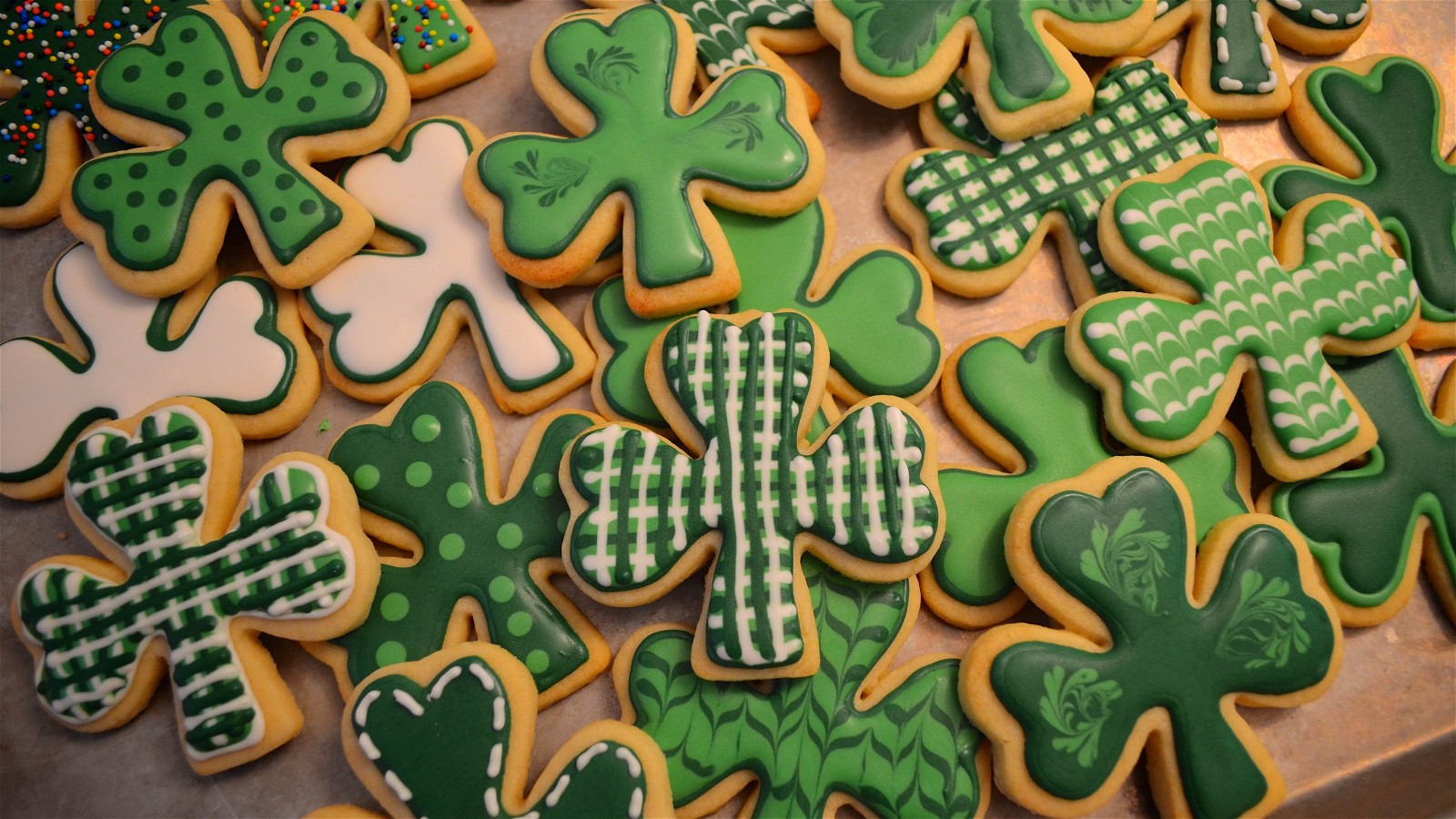 Image of Vanilla Bean St. Patrick’s Day Cookies