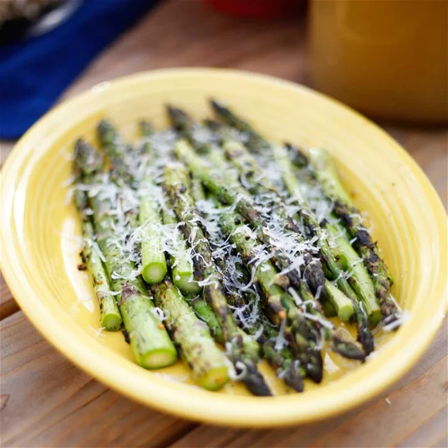 Image of Parmesan Asiago Grilled Asparagus