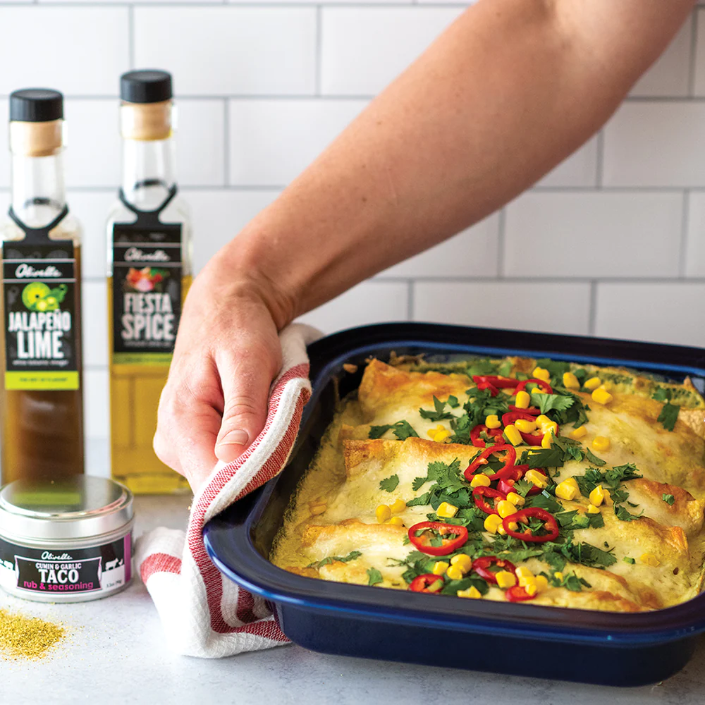 White Chicken Fiesta Enchiladas