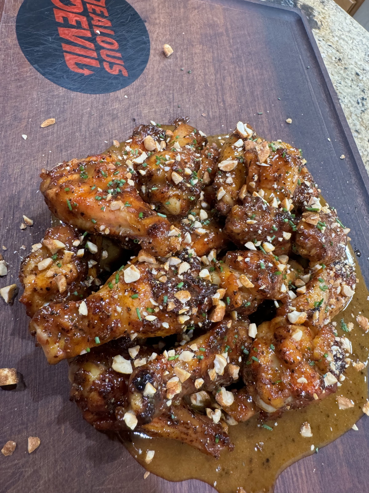 Peanut Butter & Jelly Rotisserie Wings