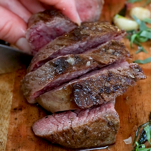 Image of Let the steak rest for 6-8 minutes before slicing to...