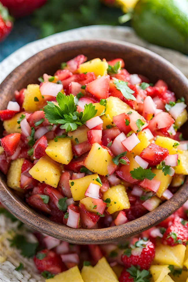 Image of Spicy Strawberry/Pineapple Salsa