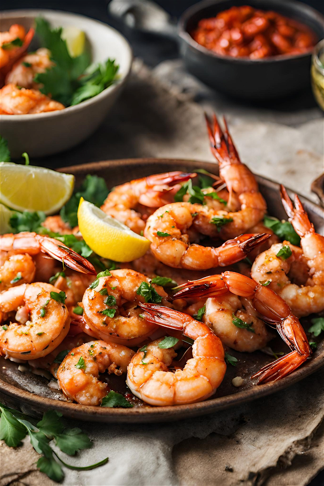 Image of Spicy Middle-Eastern Prawns