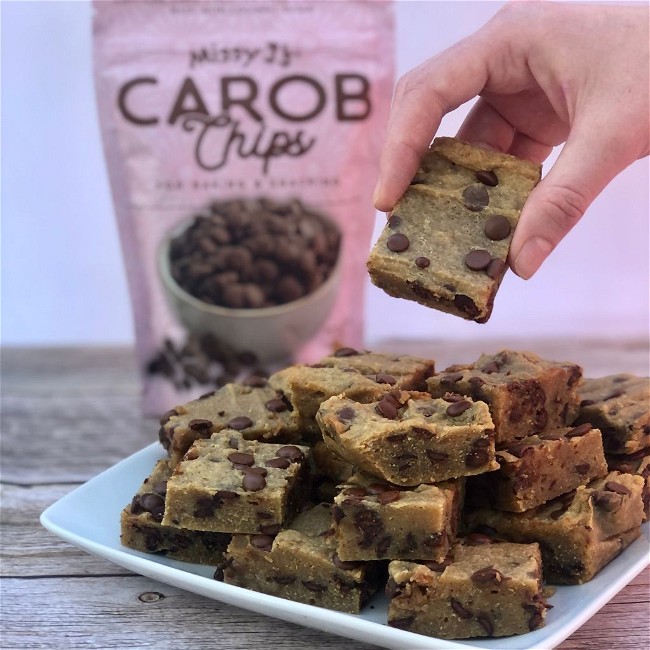 Image of GLUTEN FREE CAROB BLONDIES