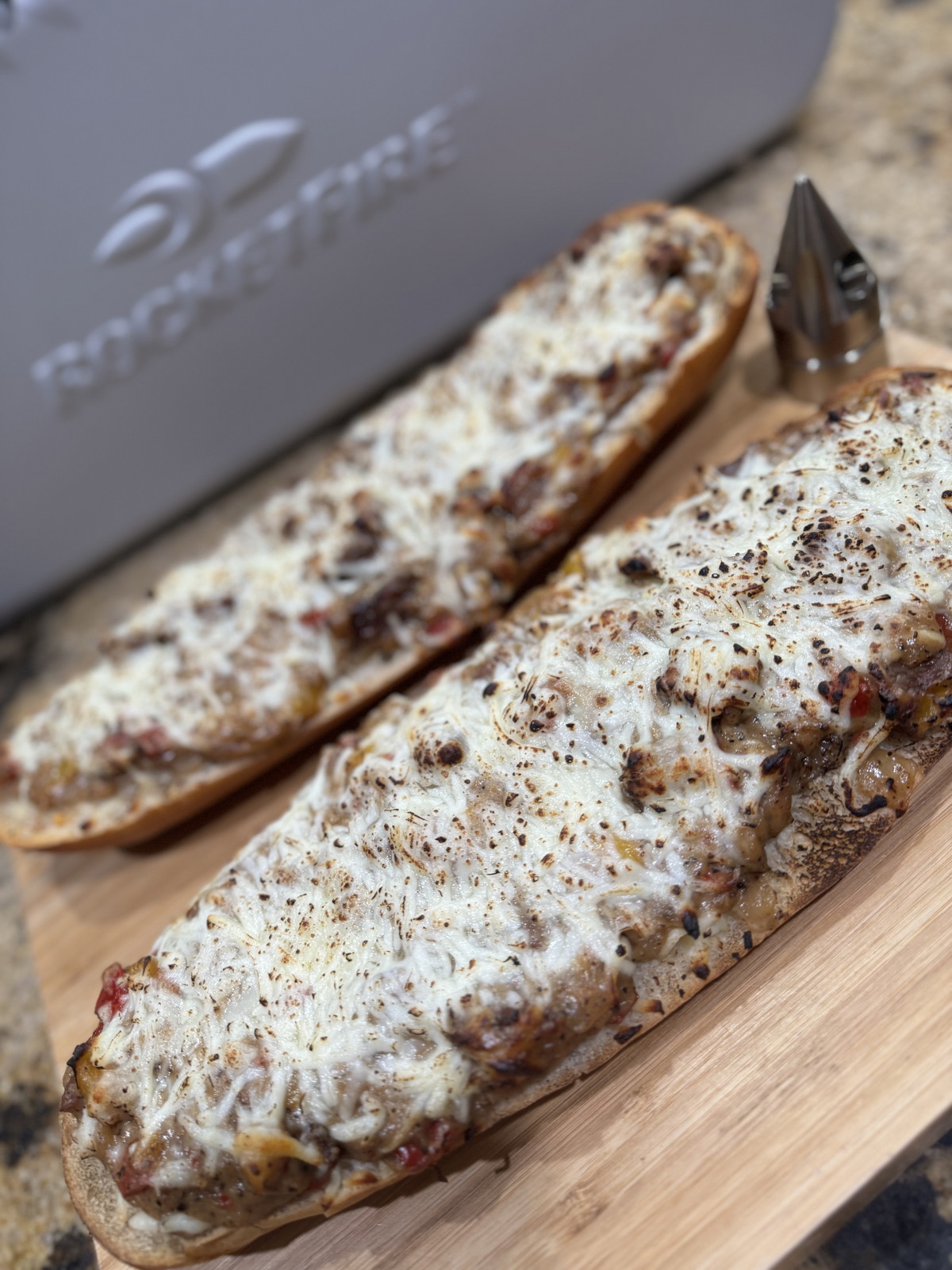Ribeye Steak Cheesy Bread!