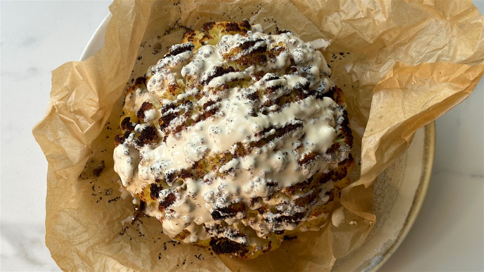 Image of Coliflor Rostizada con Tahini